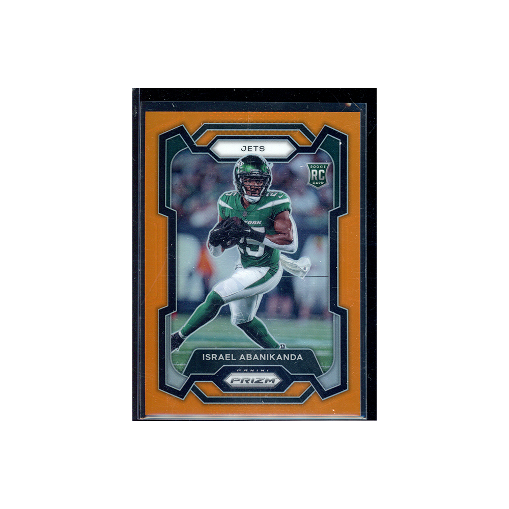 Israel Abanikanda 2023 Panini Prizm Football Orange Rookie /249