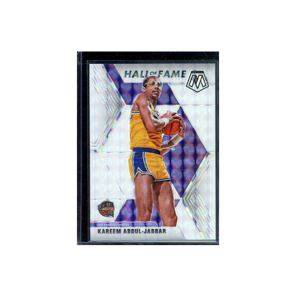Kareem Abdul-Jabbar 2019-20 Mosaic Basketball Hall of Fame White /25
