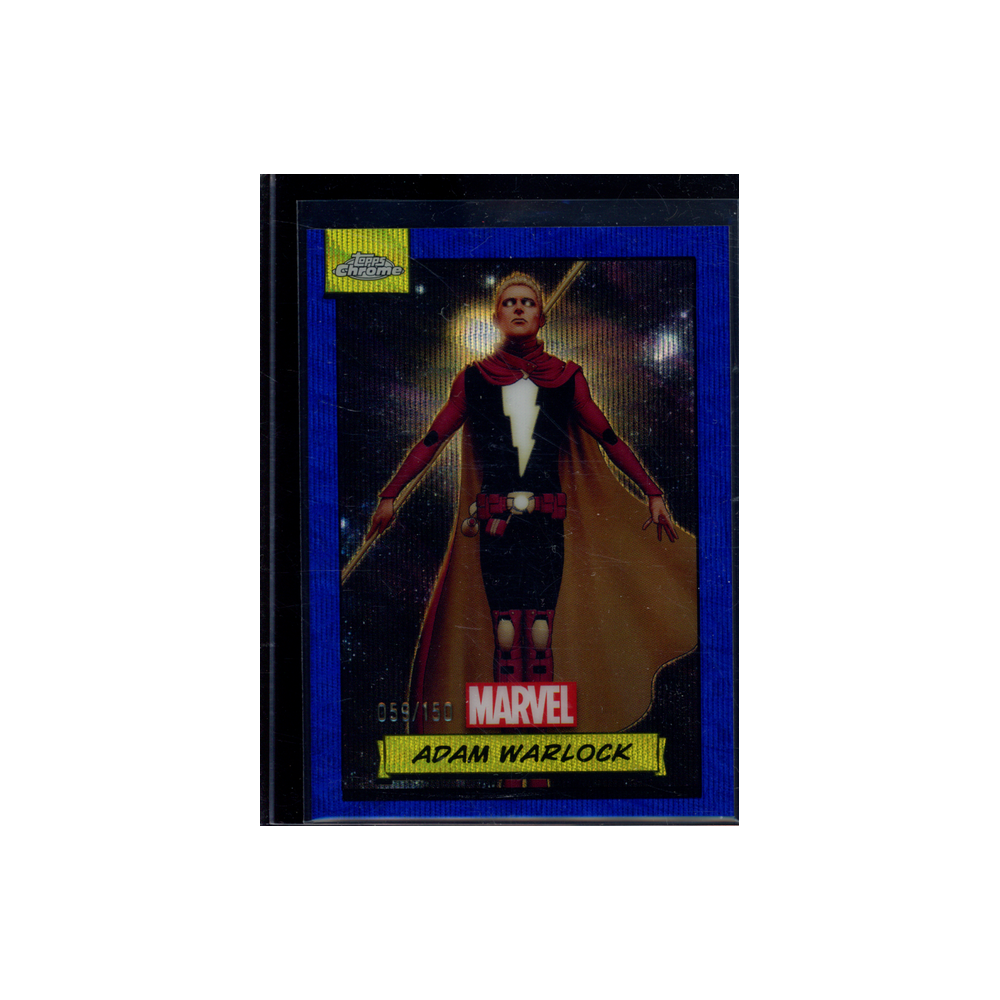 Adam Warlock 2024 Topps Marvel Chrome Blue Wave /150
