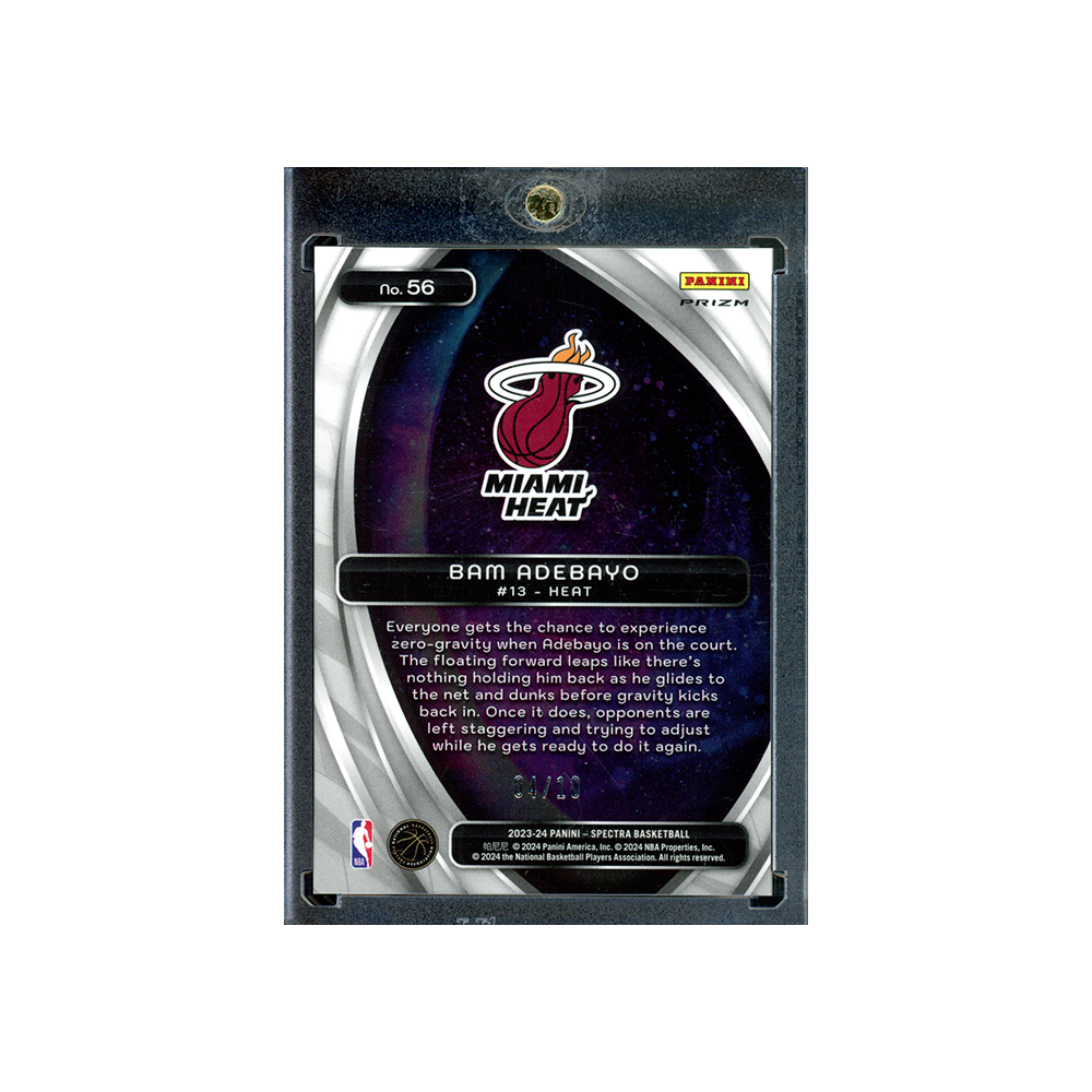Bam Adebayo 2023-24 Panini Spectra Basketball Titan Gold /10