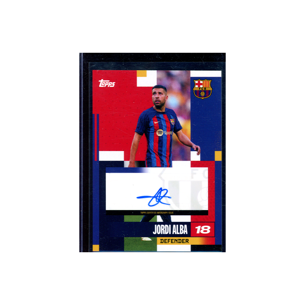Jordi Alba 2024-25 Topps FC Barcelona Team Set Soccer Auto