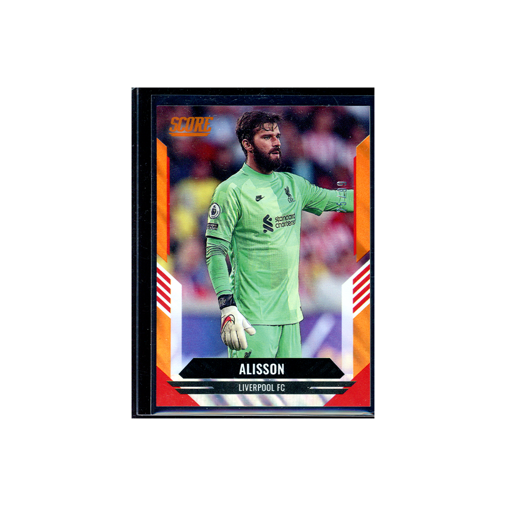 Alisson 2021-22 Panini Score Soccer Orange 25/99