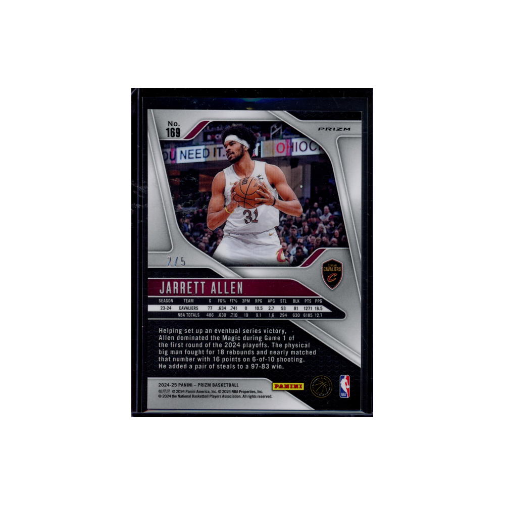 Jarrett Allen 2024-25 Panini Prizm Basketball Black&Gold /5