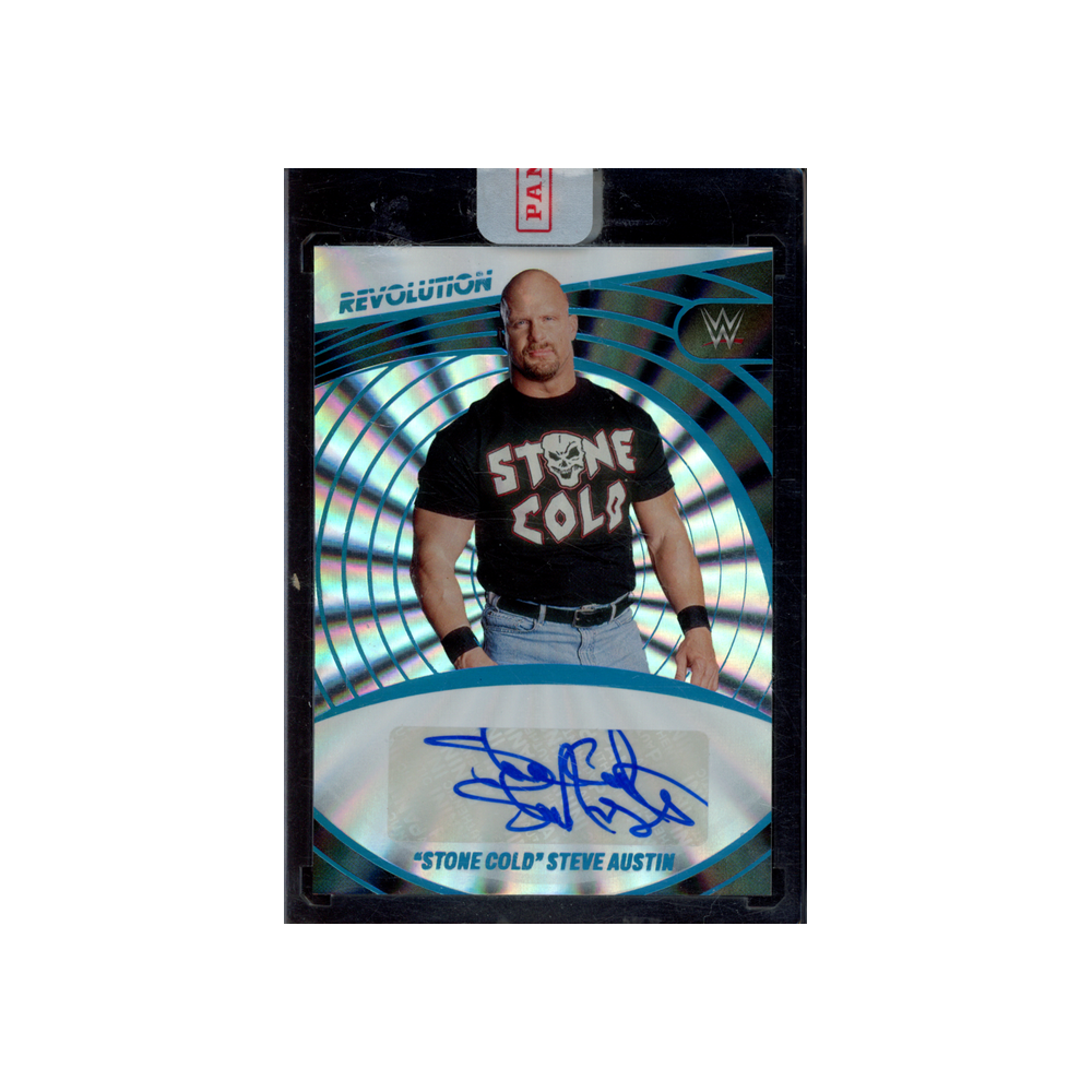 Stone Cold Steve Austin 2023 Panini Revolution WWE Sunburst Auto /99