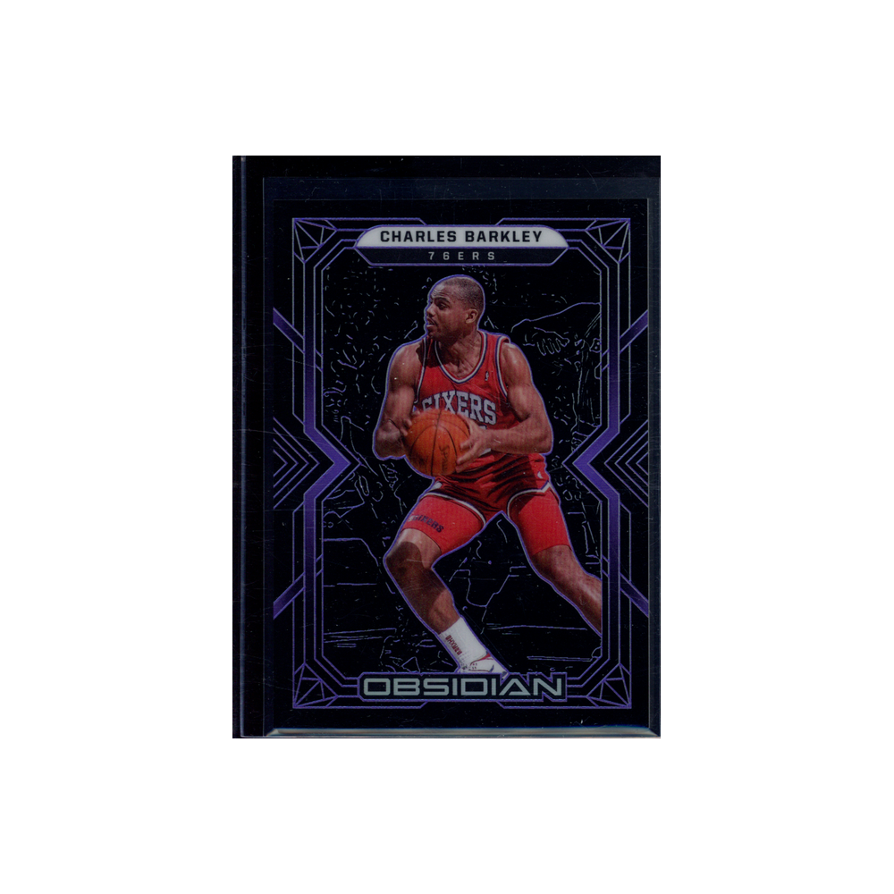 Charles Barkley 2021-22 Panini Obsidian Basketball Purple Etch /99