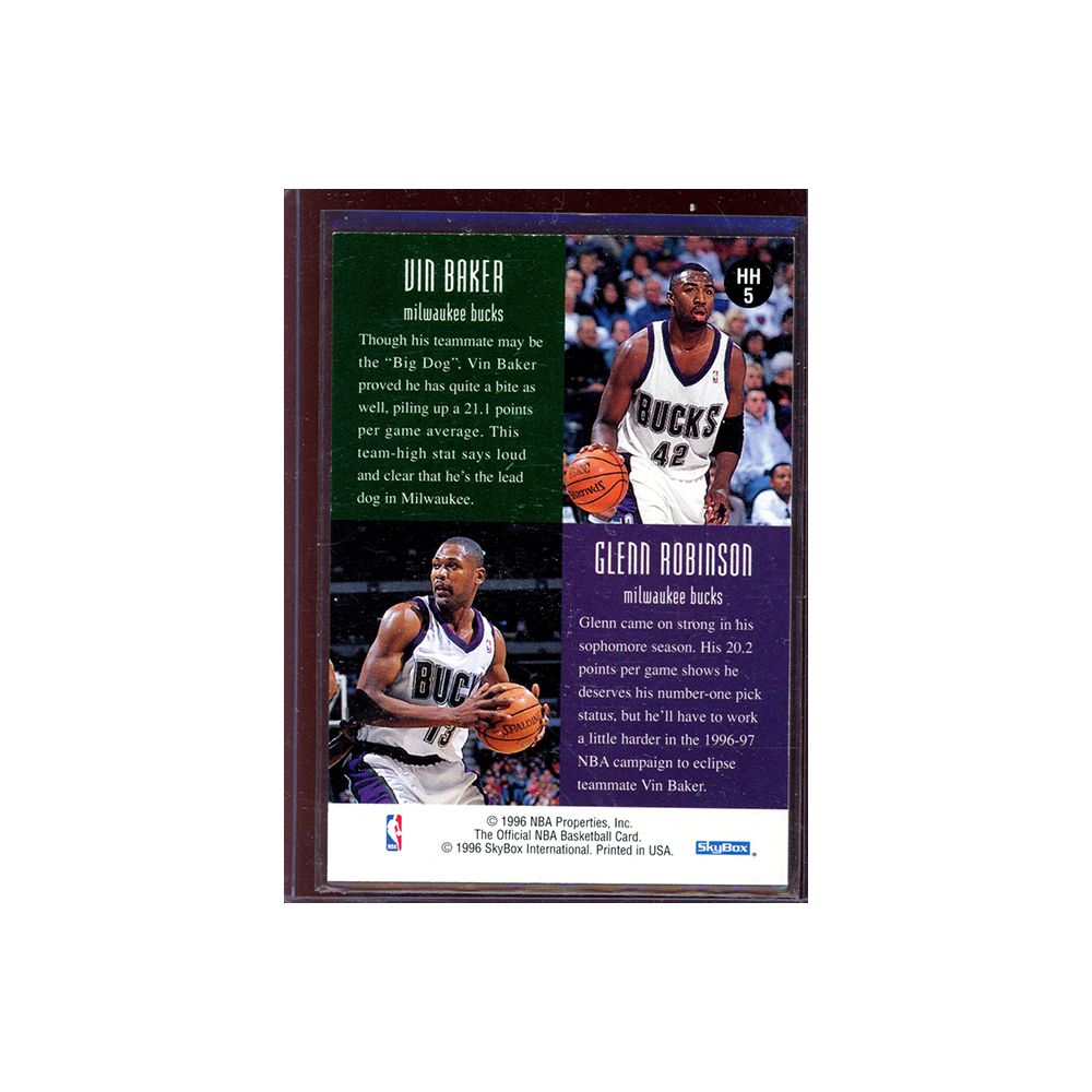 Baker / Robinson 1996 Hoops Basketball Head 2 Head