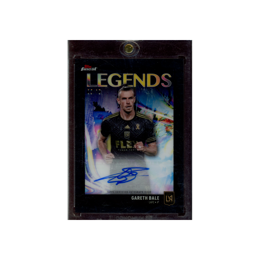 Gareth Bale 2024 Topps Finest MLS Legends Auto Black Refractor /10
