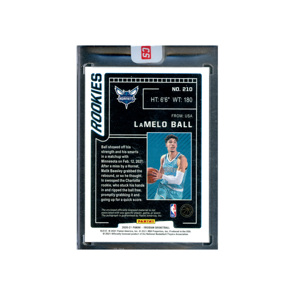 LaMelo Ball 2020-21 Panini Obsidian Basketball RPA Red