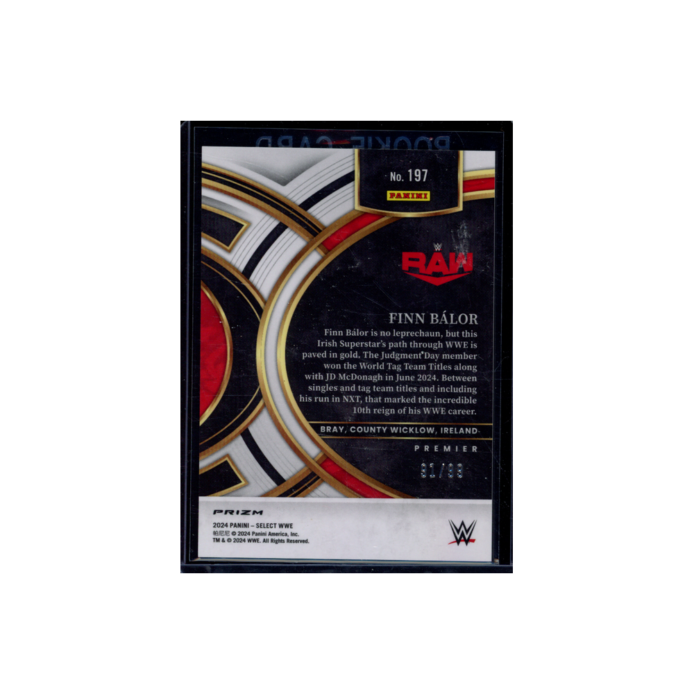 Finn Balor 2024 Panini Select WWE Purple /99