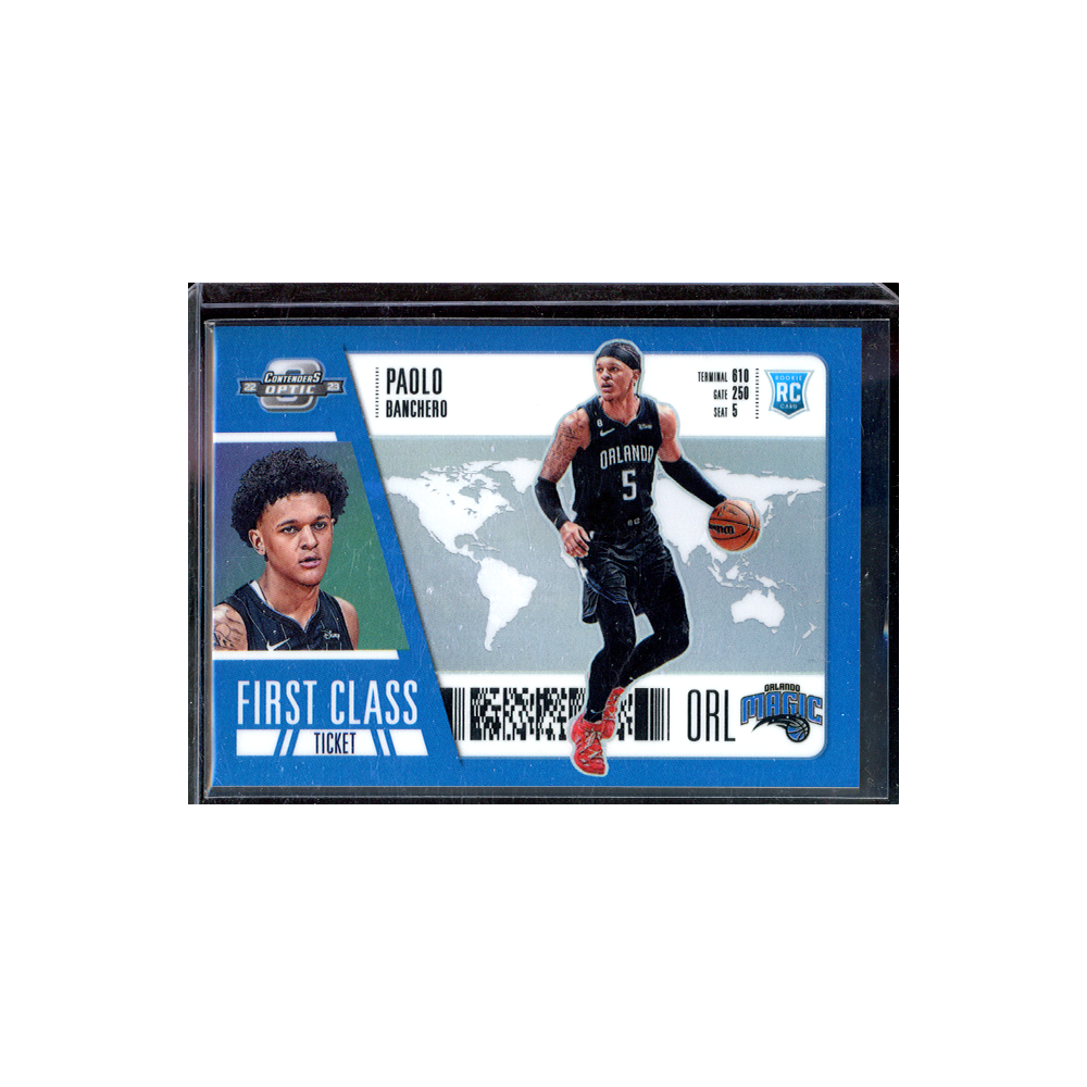 Paolo Banchero 2022-23 Panini Contenders Optic Basketball First Class Ticket Blue Rookie