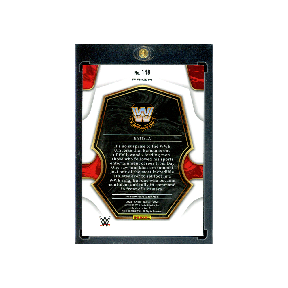Batista 2023 Panini Select WWE Premier Level Tiger Stripe #148