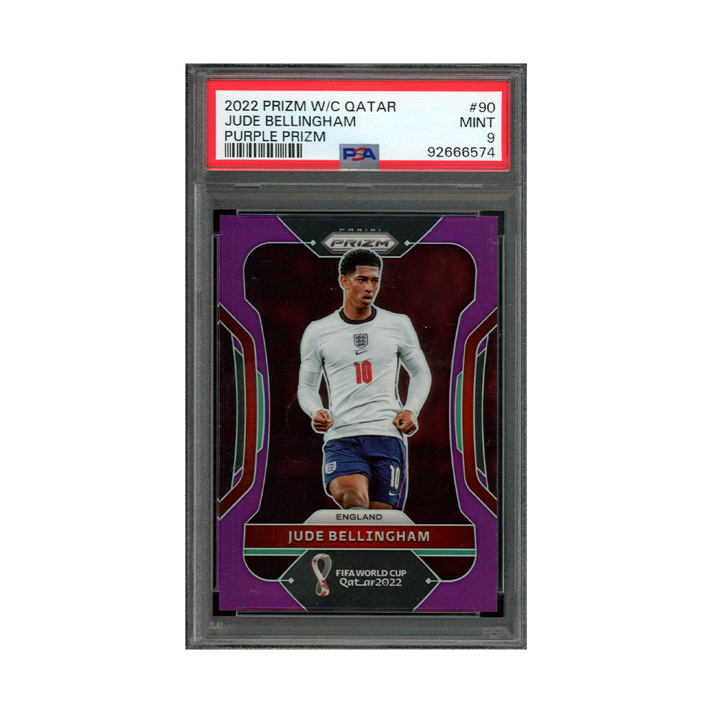 Jude Bellingham 2022 Prizm WC Qatar Purple Prizm /199 PSA 9