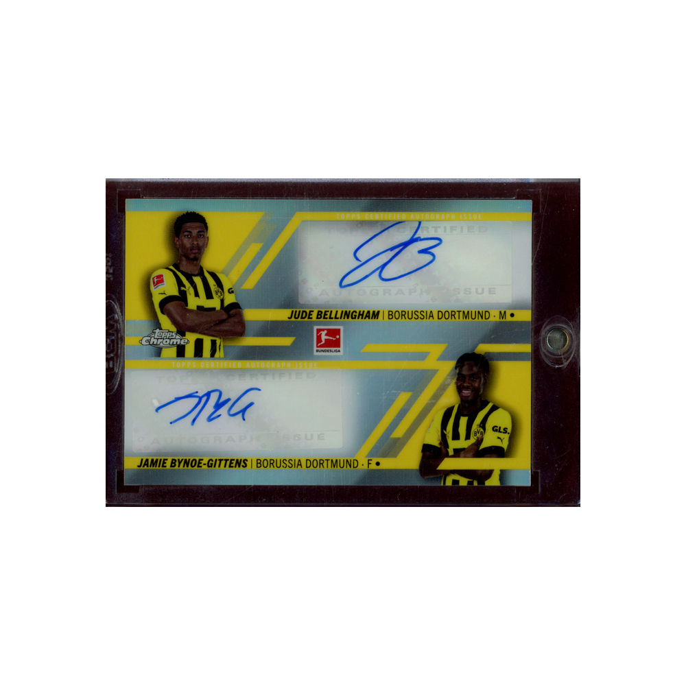 Jude Bellingham Jamie Bynoe-Gittens 2023 Topps Chrome Bundesliga Dual Auto /75