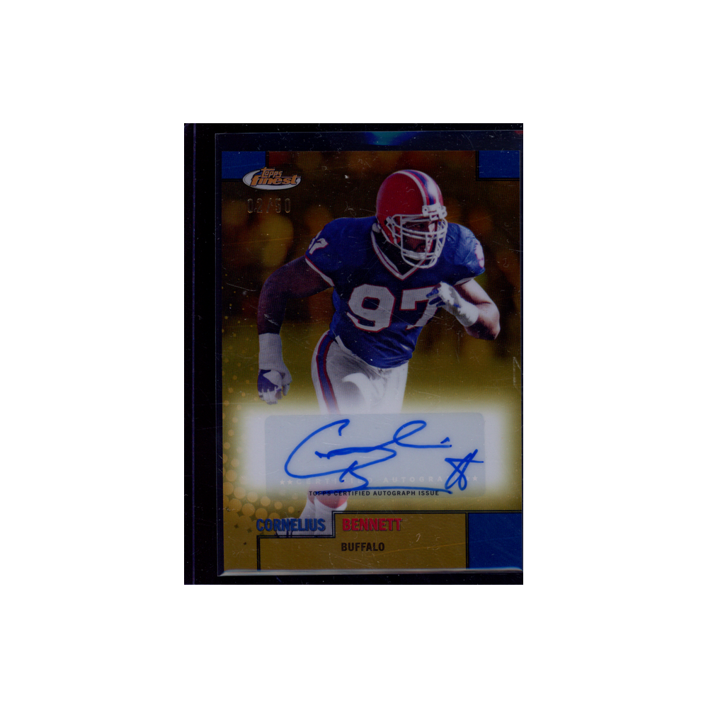 Cornelius Bennett 2024 Topps Finest Football Gold Auto /50
