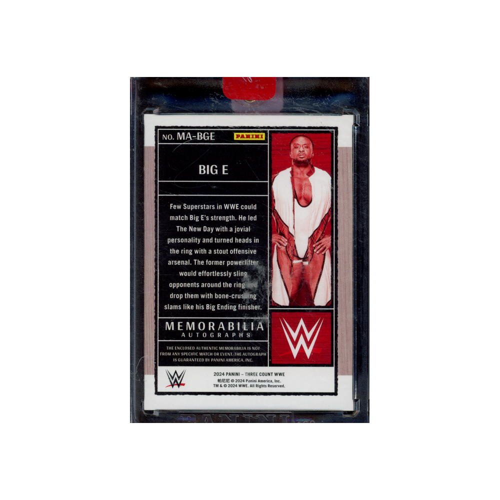 Big E 2024 Panini Three Count WWE Patch Auto /149