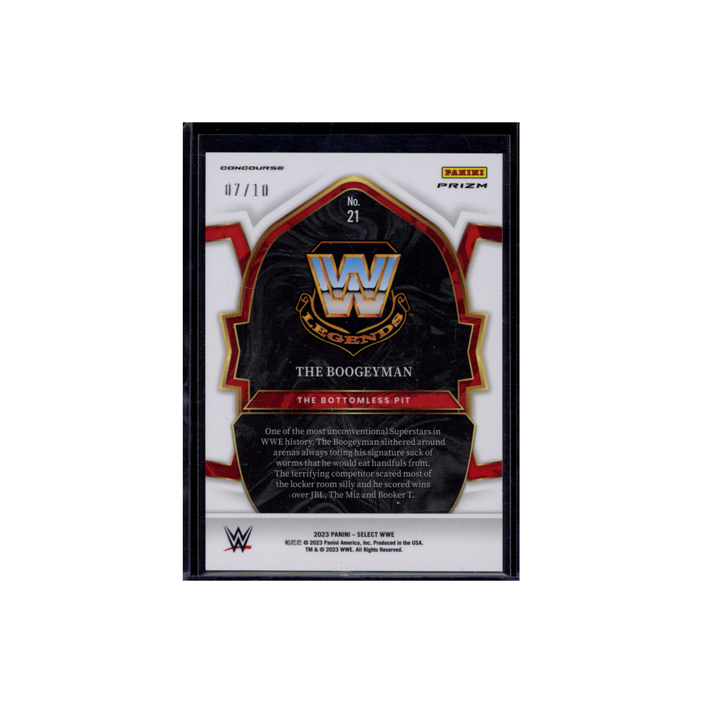 The Boogeyman 2023 Panini Select WWE Gold Wave /10