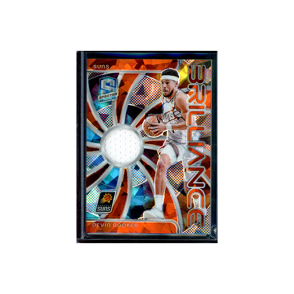 Devin Booker 2023-24 Spectra Basketball Brilliance Patch Cracked Ice /49