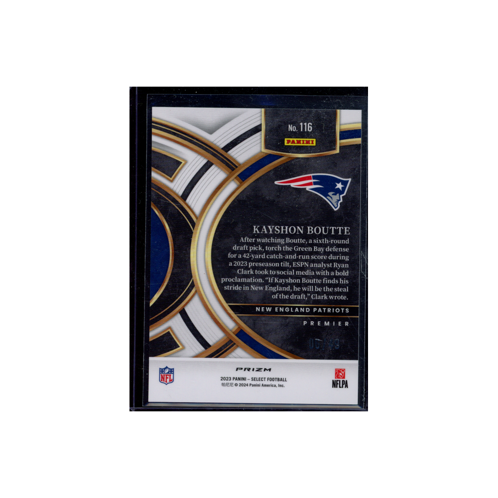 Kayshon Boutte 2023 Panini Select Football Rookie Green /49