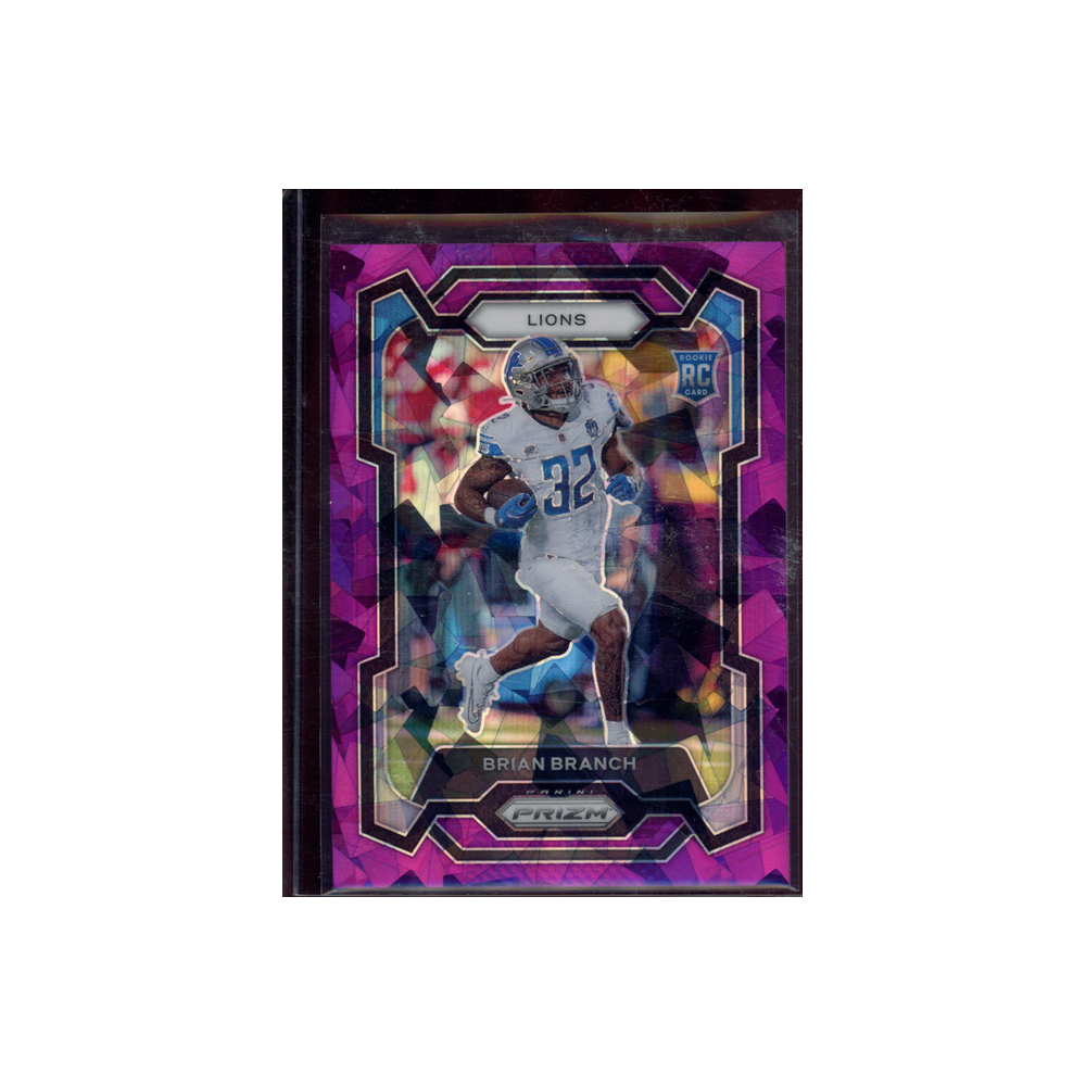 Brian Branch 2023 Panini Prizm Football Rookie Purple Ice /225