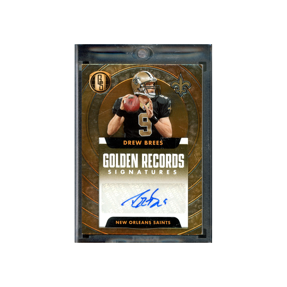 Drew Brees 2024 Panini Gold Standard Football Golden Records Signatures Auto /10
