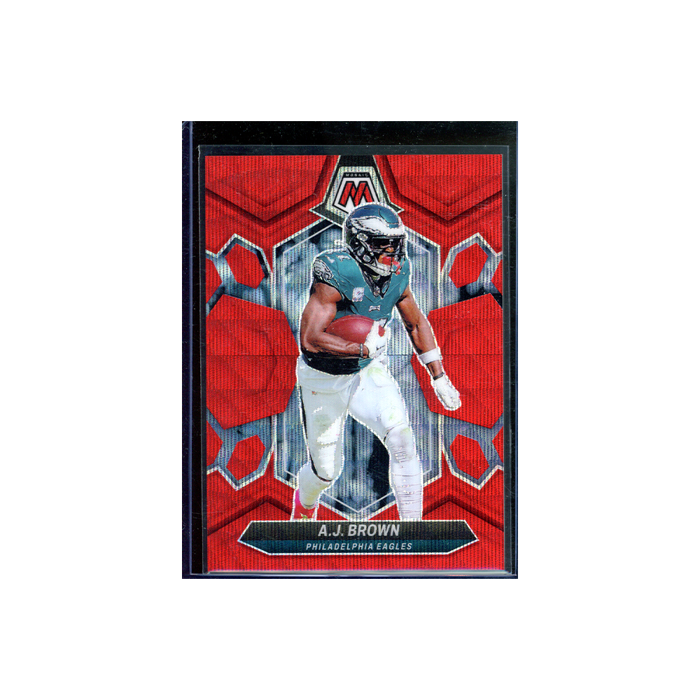 AJ Brown 2024 Panini Mosaic Football Red Wave /9