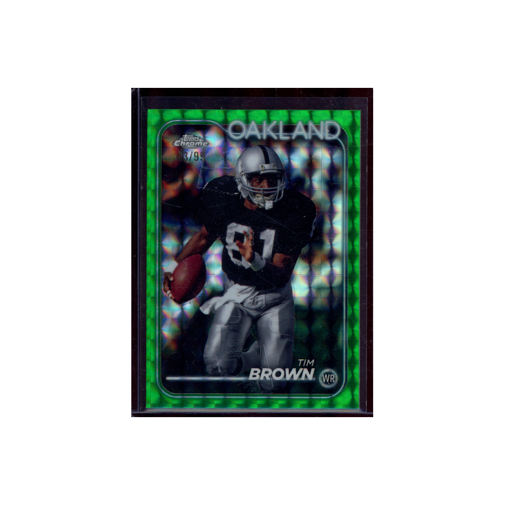 Tim Brown 2024 Topps Chrome Football Green /99