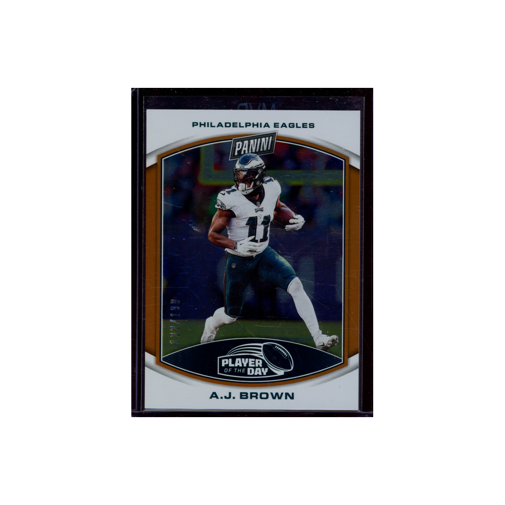 AJ Brown 2023 Panini Player of the Day Football Orange /199