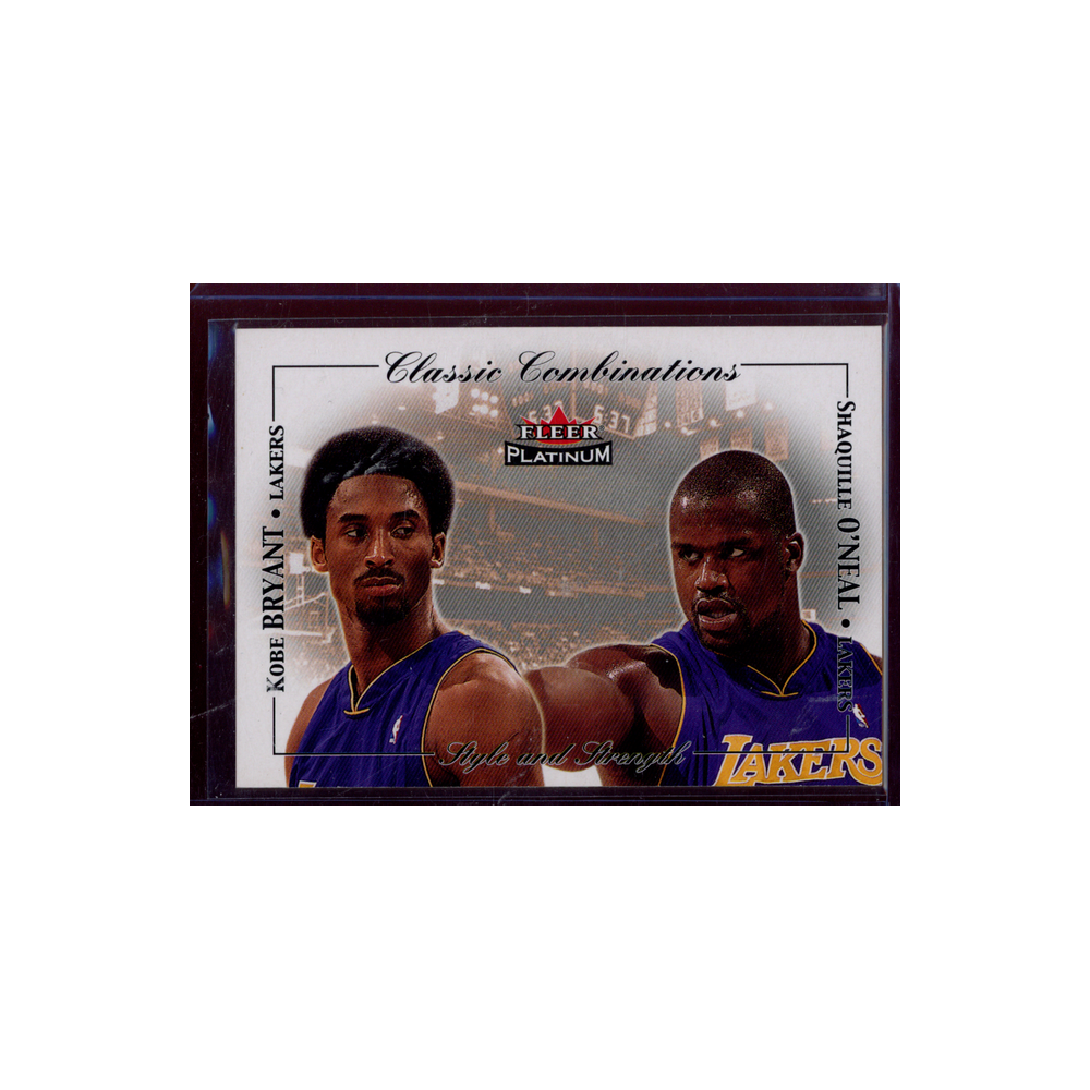 Kobe Bryant/Shaquille O'Neal 2001 Fleer Platinum Classic Combinations /500
