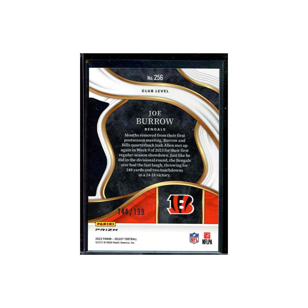 Joe Burrow 2023 Panini Select Football Die-Cut White /199