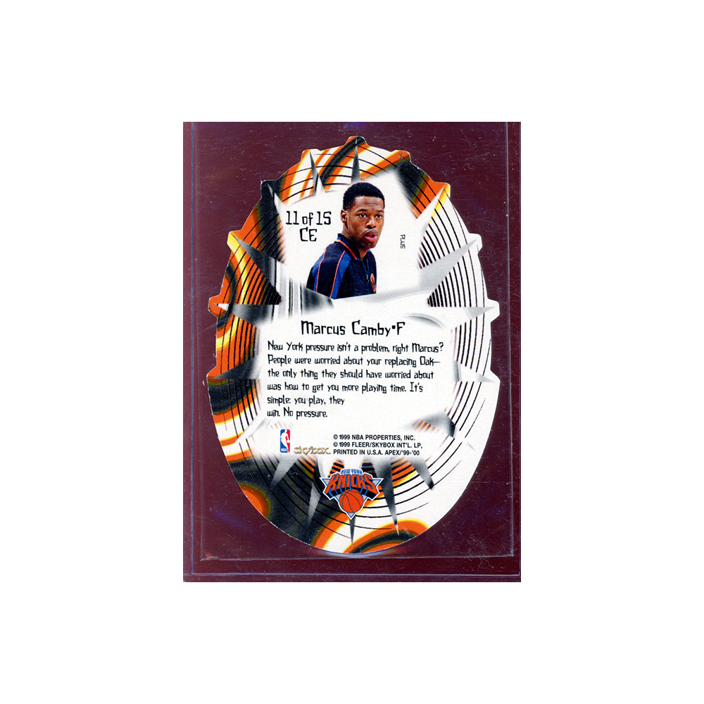 Marcus Camby 1999 Skybox Apex Cutting Edge PLUS Die-Cut