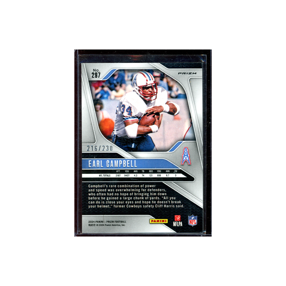 Earl Campbell 2024 Panini Prizm Football Blue Wave /230