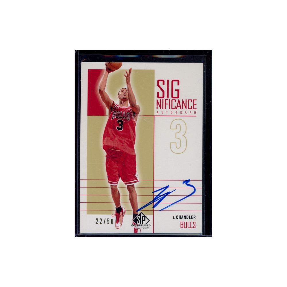 Tyson Chandler 2002-03 Upper Deck SP Game Used Auto /50