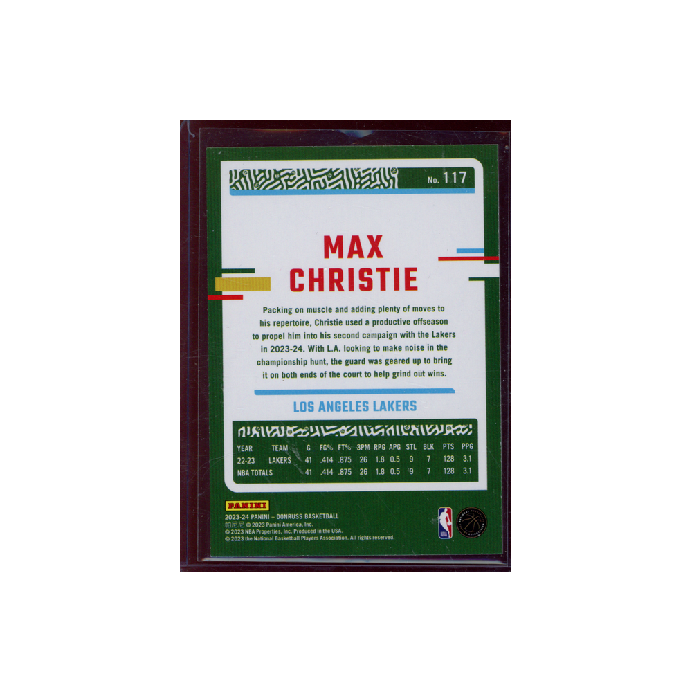 Max Christie 2023-24 Panini Donruss Basketball Rookie Red Choice