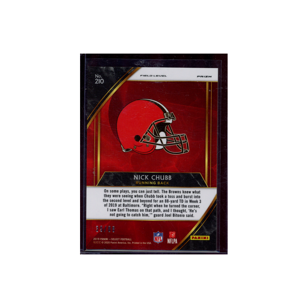 Nick Chubb 2019 Panini Select Football Dragon Scale /88
