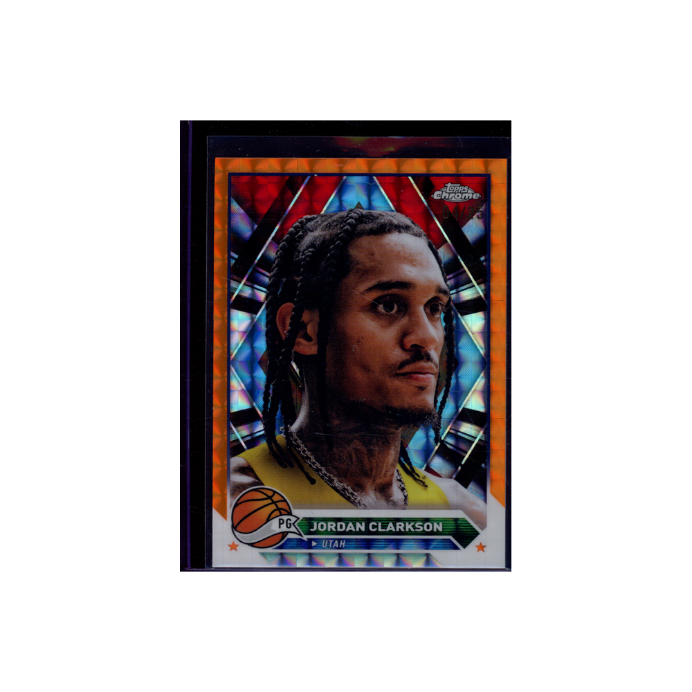 Jordan Clarkson 2023-24 Topps Chrome Basketball Orange Geometric /25