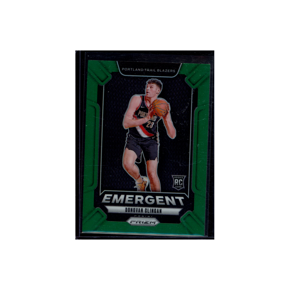 Donovan Clingam 2024-25 Panini Prizm Basketball Rookie Emergent Green