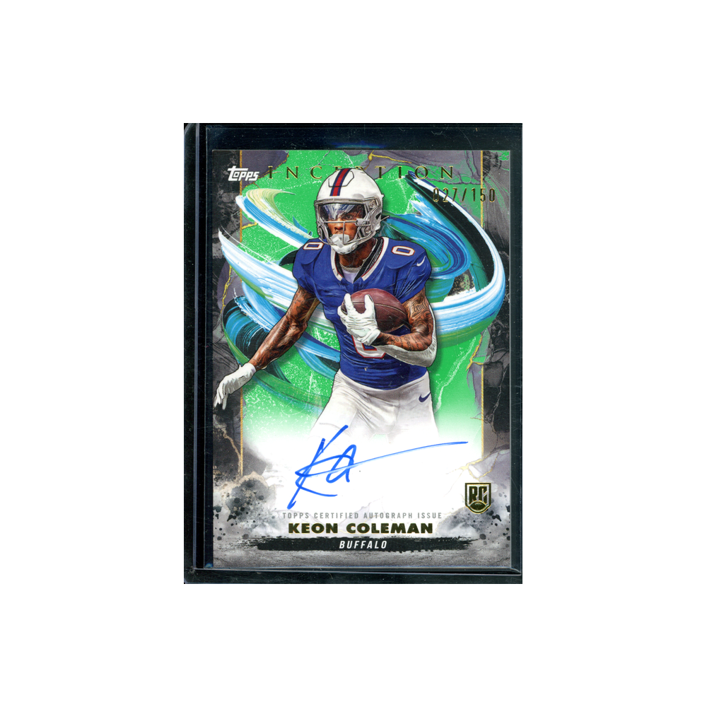 Keon Coleman 2024 Topps Inception Football Rookie Auto Green /150