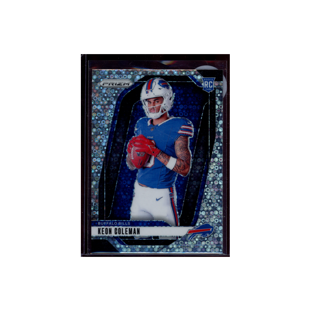 Keon Coleman 2024 Panini Prizm Football Rookie Disco Variation