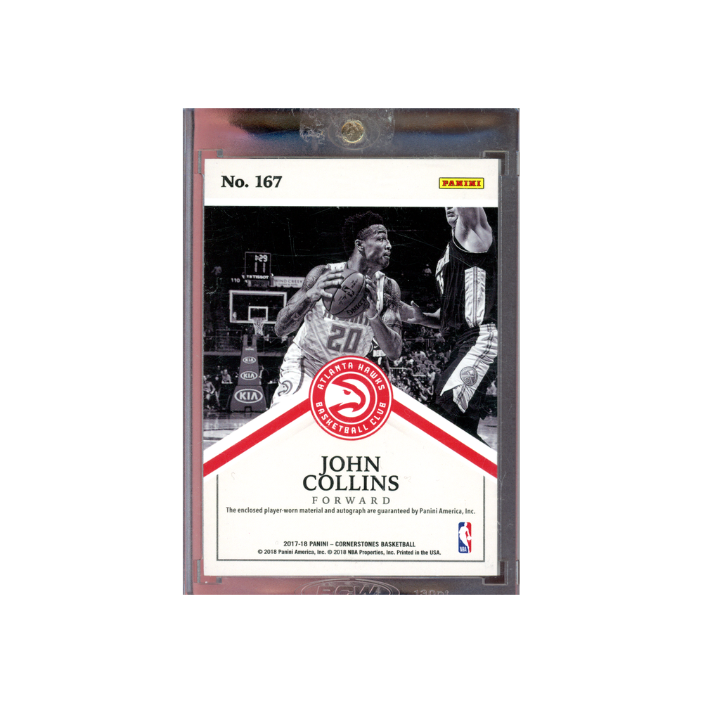 John Collins 2017-18 Panini Cornerstones Basketball RPA Blue /49