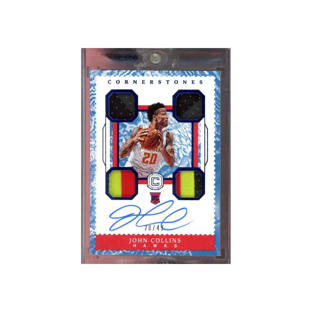 John Collins 2017-18 Panini Cornerstones Basketball RPA Blue /49