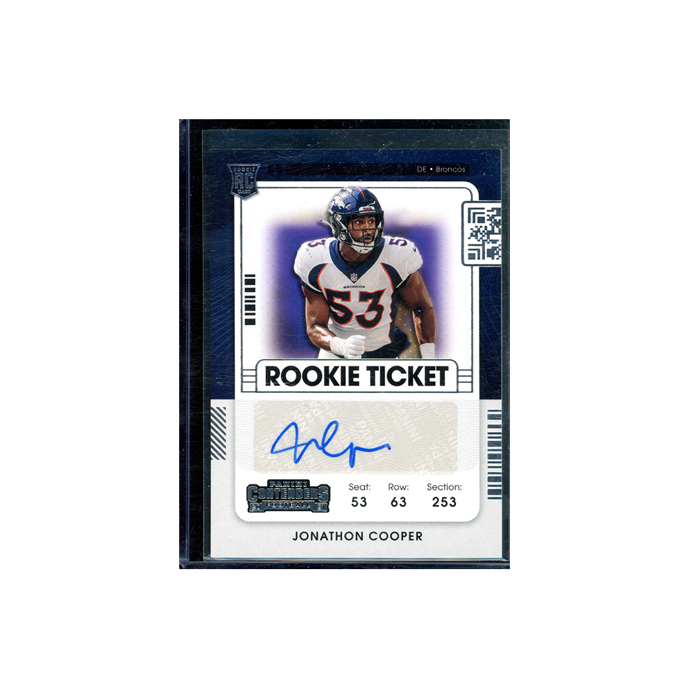 Jonathan Cooper 2021 Panini Contenders Football Rookie Ticket Car