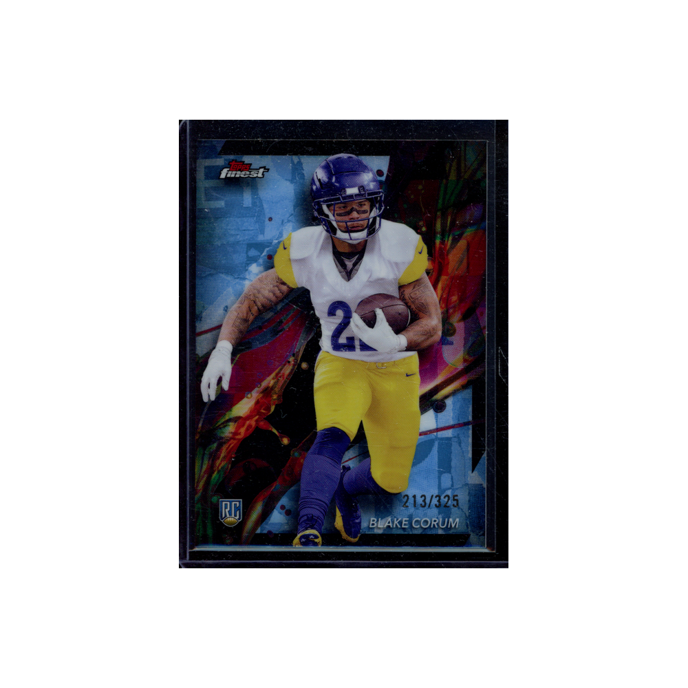 Blake Corum 2024 Topps Finest Football Rookie Blue /325
