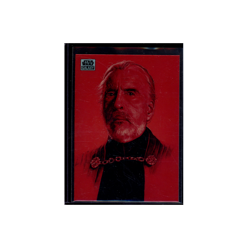 Count Dooku 2024 Topps Star Wars Galaxy Chrome Refractor