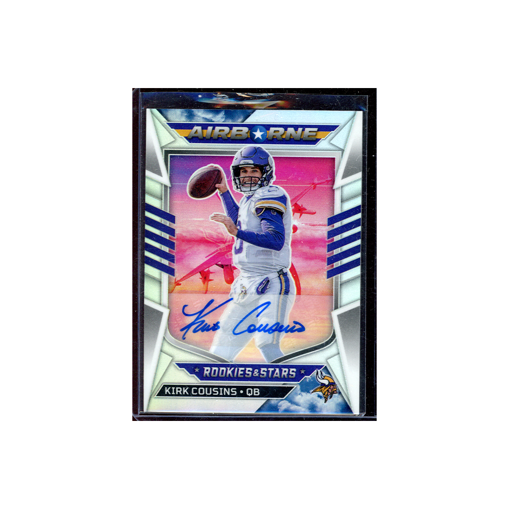 Kirk Cousins 2022 Panini Rookies & Stars Football Airborne Auto /15