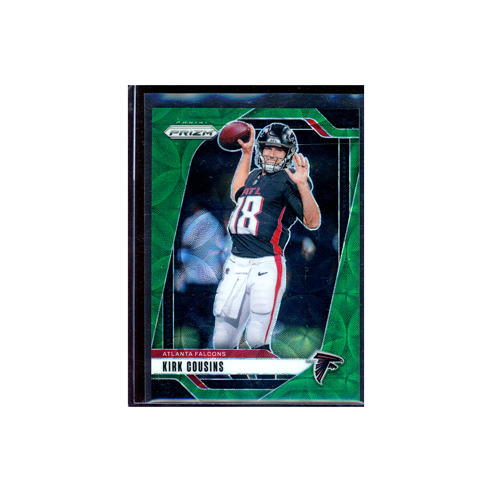 Kirk Cousins 2024 Panini Prizm Football Green Scope /75