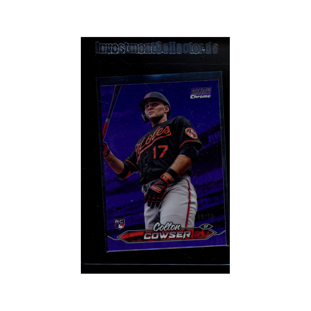 Colton Cowser 2024 Topps Stadium Club Chrome Rookie Purple /75
