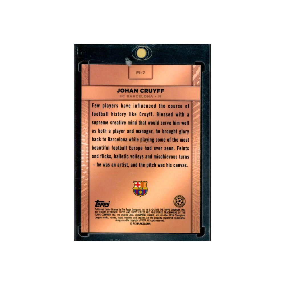Johan Cruyff 2025 Topps Finest Idols