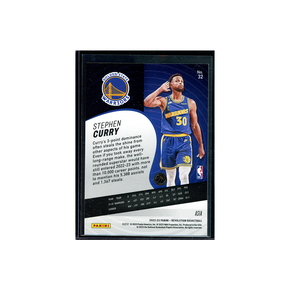 Stephen Curry 2022-23 Panini Revolution Basketball Asia Red