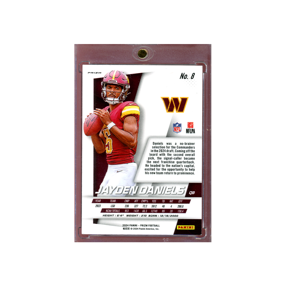 Jayden Daniels 2024 Panini Prizm Football Flashback Silver Prizm
