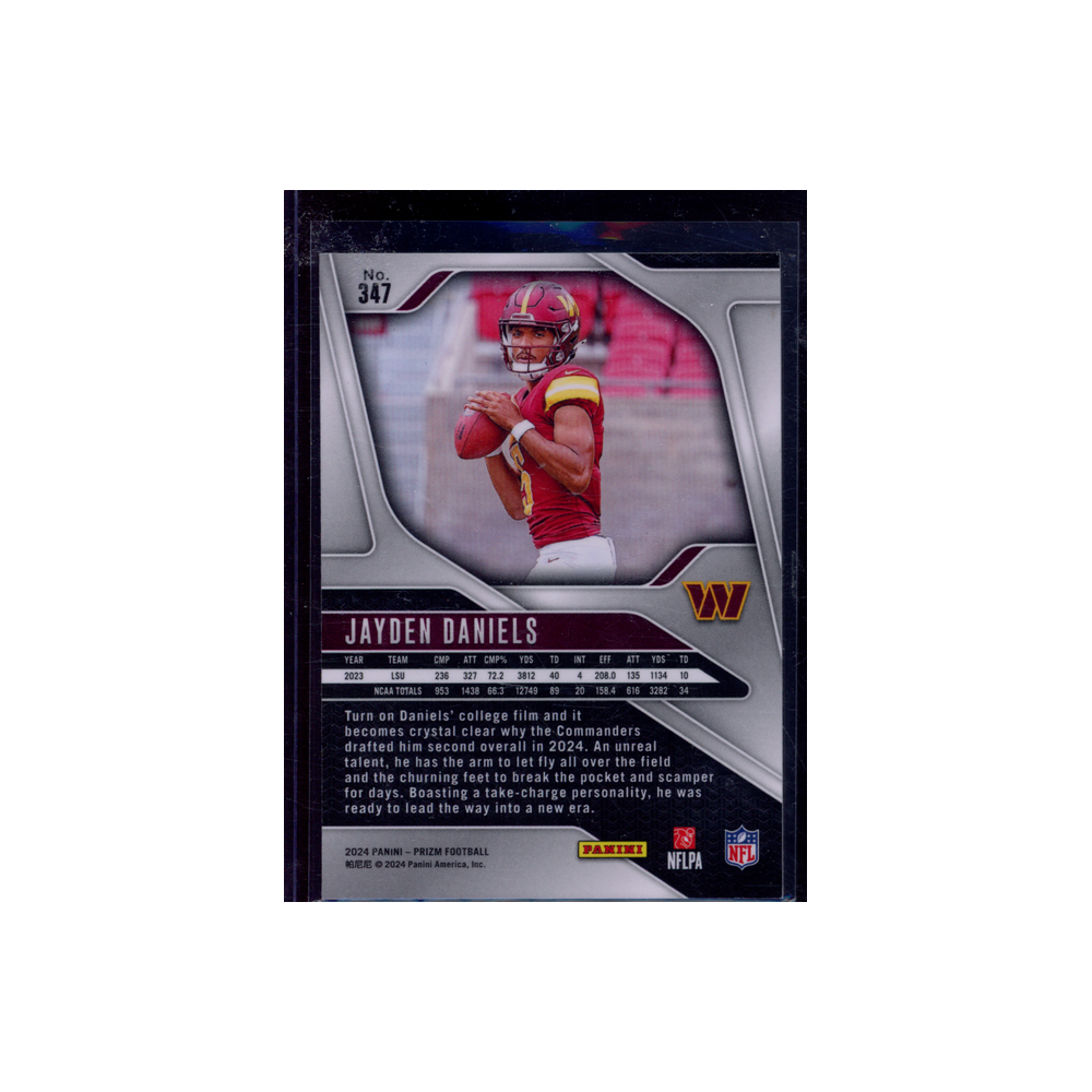 Jayden Daniels 2024 Panini Prizm Football Rookie
